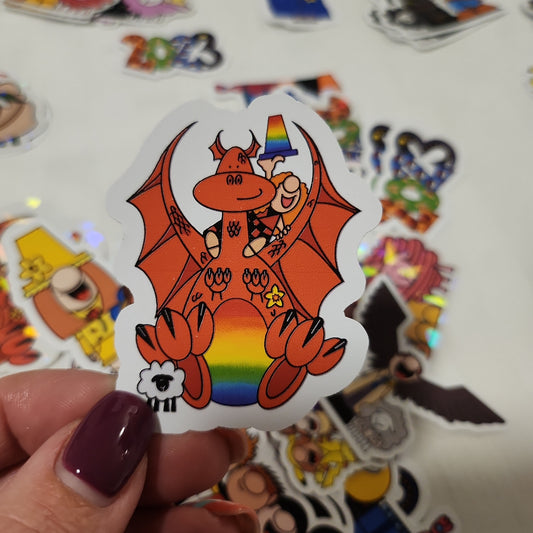 Sticker - Matte Cosplay Dragon Rider