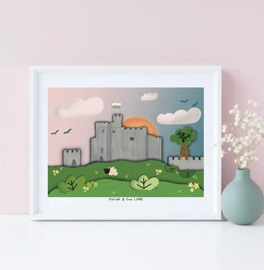 Print - Cwtchy Castles - Cardiff Castle