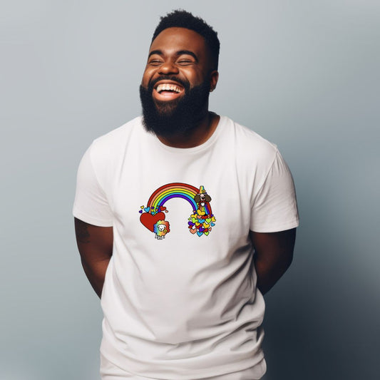 Clothing T-shirt - Size L Rainbow Love