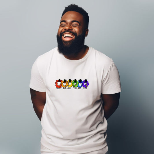 Clothing T-shirt Unisex - Rainbow Sheep