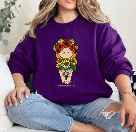 Clothing - Ukrainian Sunflower Sweatshirt